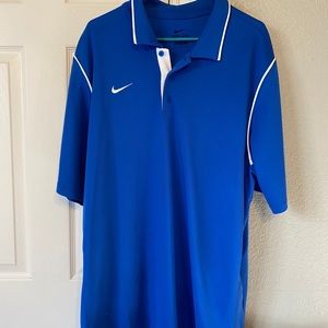 Men’s XL Nike polo shirt royal blue